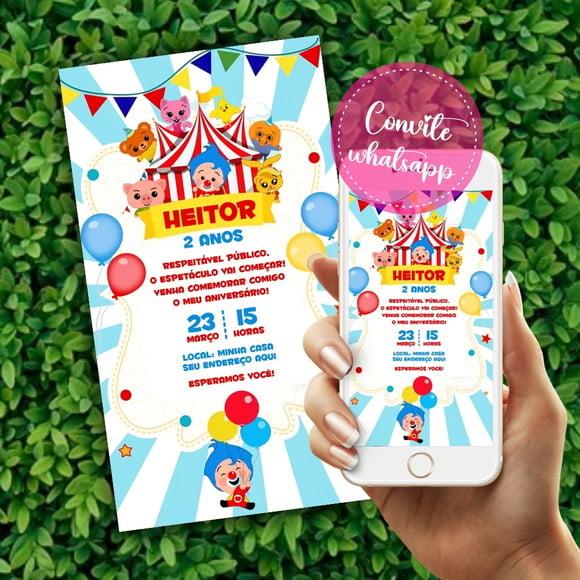 Convite Digital Plim Plim