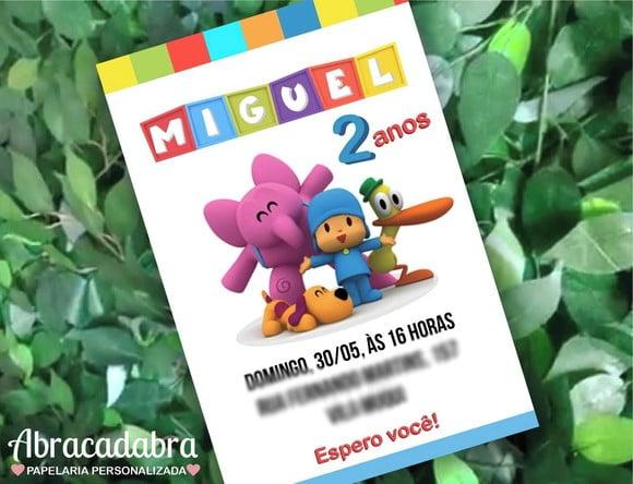 Convite Digital Pocoyo