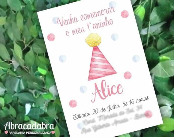 Convite Digital Primeiro Aniversário