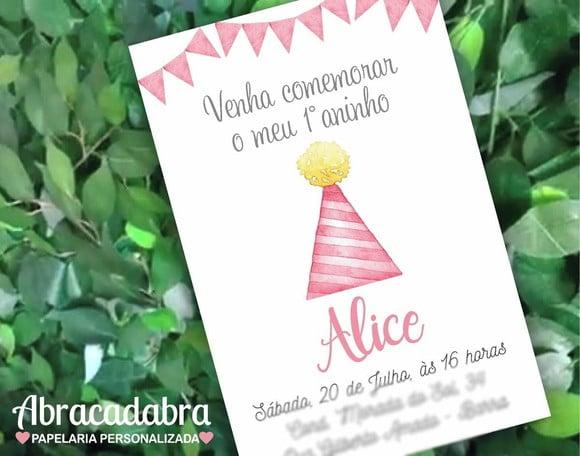 Convite Digital Primeiro Aniversário