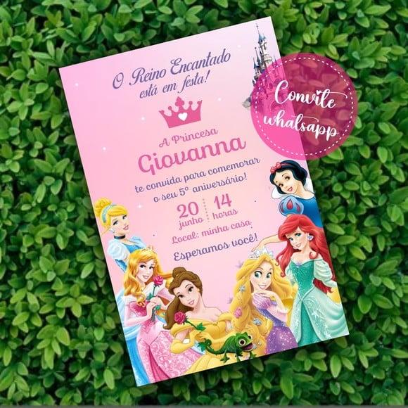 Convite Digital Princesas Disney 21