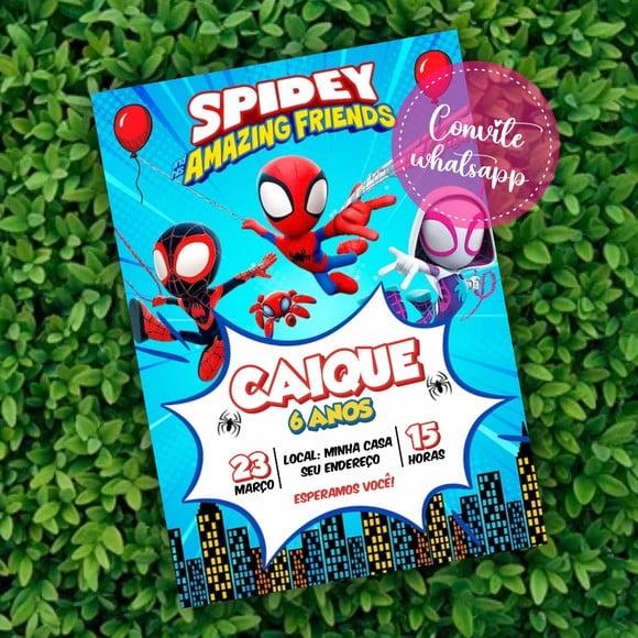 Convite Digital Spidey e Seus Amigos