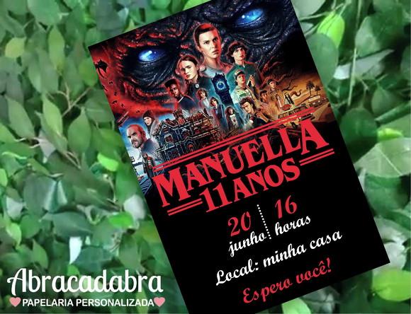 Convite Digital Stranger Things 4ª Temporada