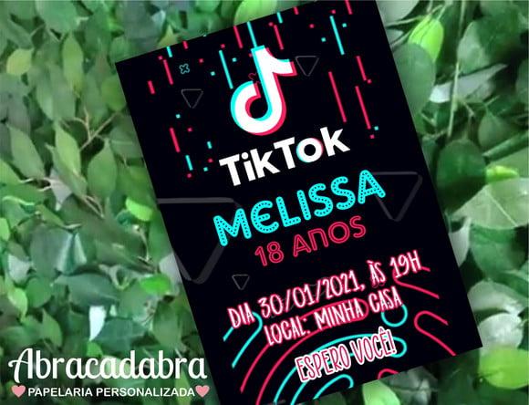 Convite digital Tiktok