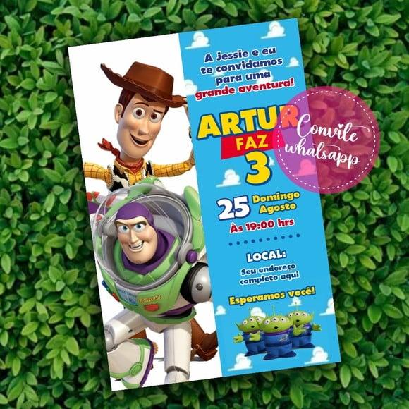 Convite Digital Toy Story