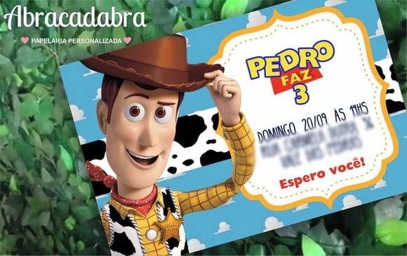 Convite Digital Toy Story
