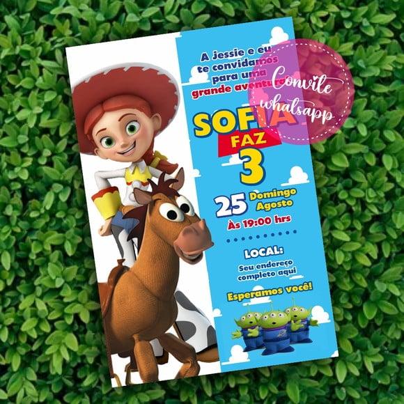 Convite Digital Toy Story Jessie