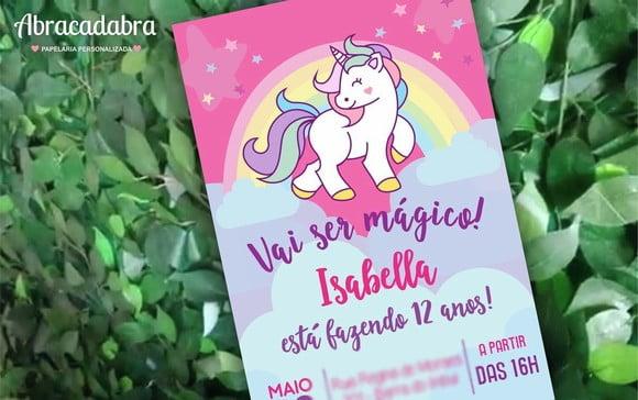 Convite Digital Unicórnio