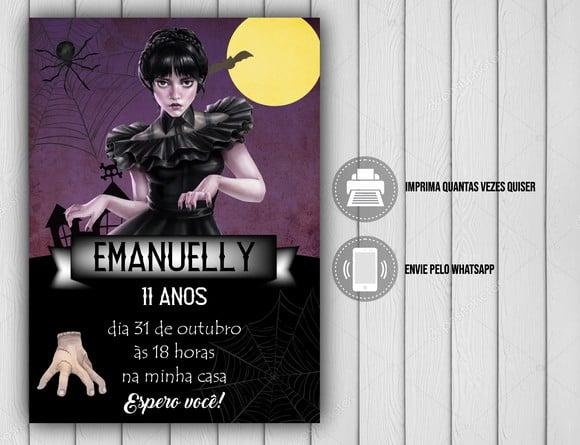 Convite Digital Wandinha