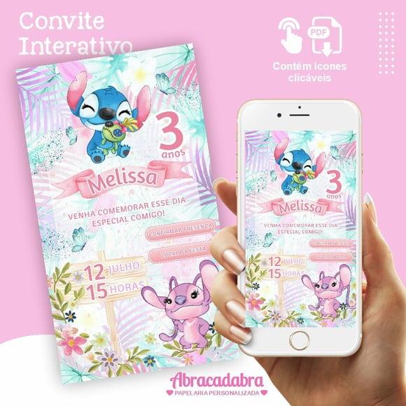 Convite Interativo Stitch