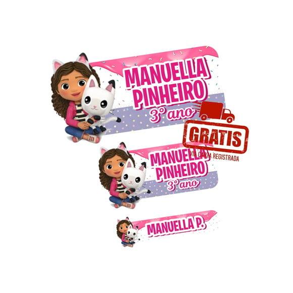 Etiqueta Escolar a Casa Mágica da Gabby Frete Grátis