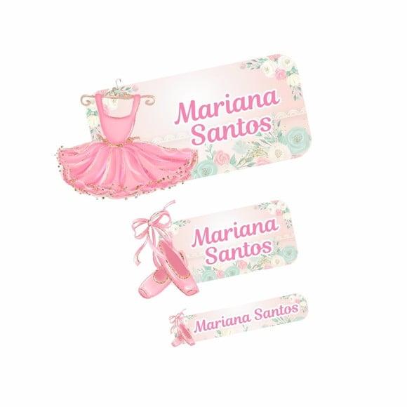 Etiqueta Escolar Bailarina
