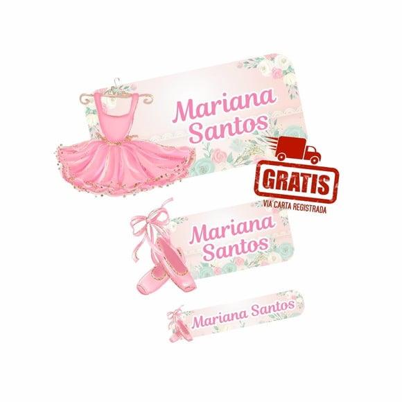 Etiqueta Escolar Bailarina Frete Grátis