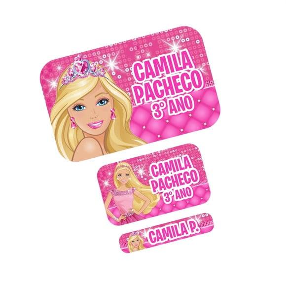 Etiqueta Escolar Barbie