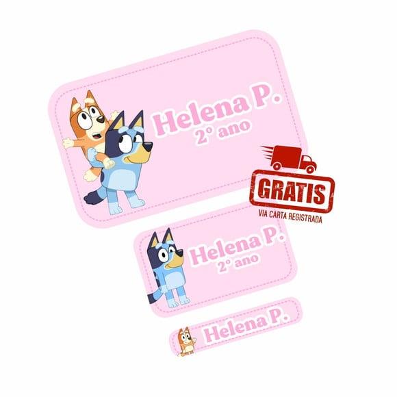 Etiqueta Escolar Bluey Menina Frete Grátis