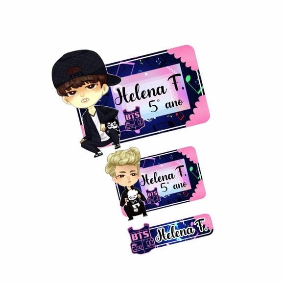 Etiqueta Escolar Bts