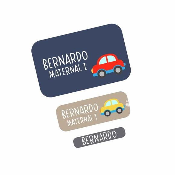 Etiqueta Escolar Carro