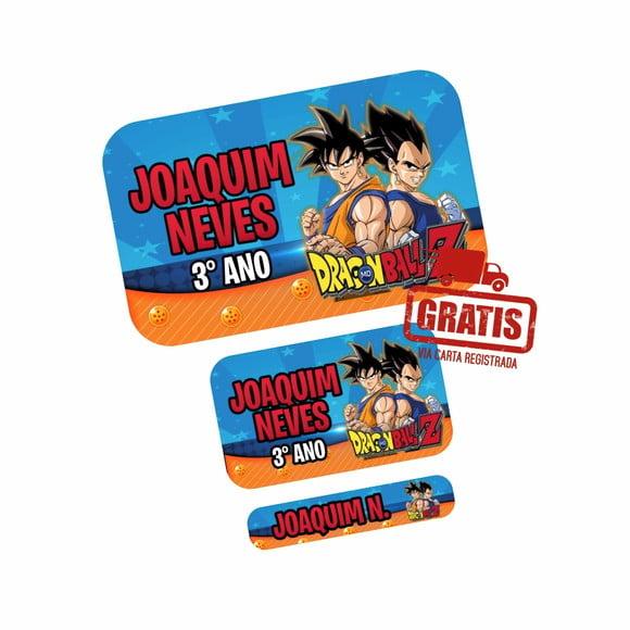 Etiqueta Escolar Dragon Ball Z Frete Grátis
