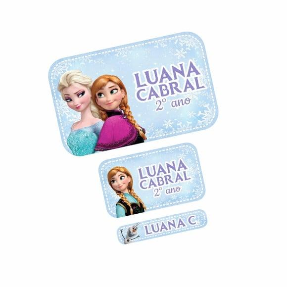 Etiqueta Escolar Frozen