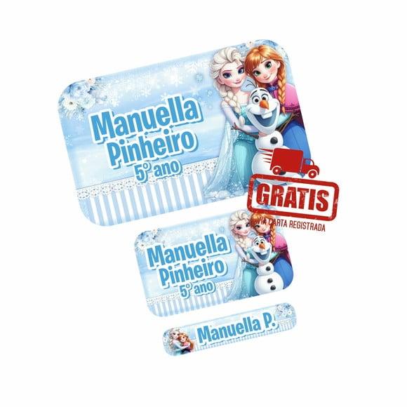 Etiqueta Escolar Frozen Frete Grátis