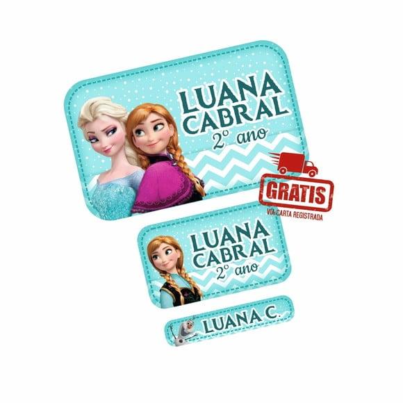Etiqueta Escolar Frozen Frete Grátis