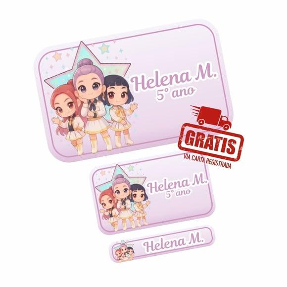 Etiqueta Escolar Guerreiras do Kpop Frete Grátis