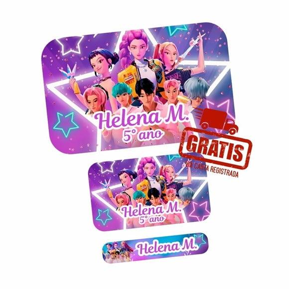 Etiqueta Escolar Guerreiras do Kpop Frete Grátis
