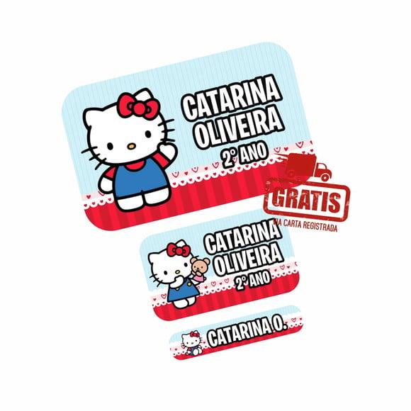 Etiqueta Escolar Hello Kitty Frete Grátis
