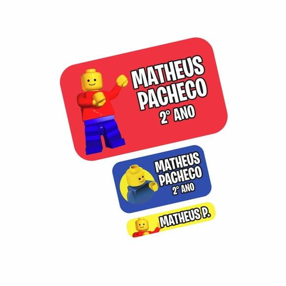 Etiqueta Escolar Lego