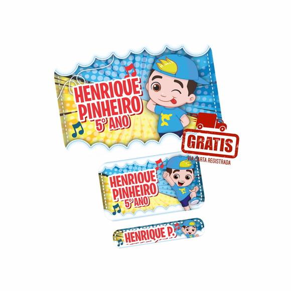 Etiqueta Escolar Luccas Neto Frete Grátis