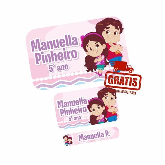 Etiqueta Escolar Maria Clara e Jp Frete Grátis