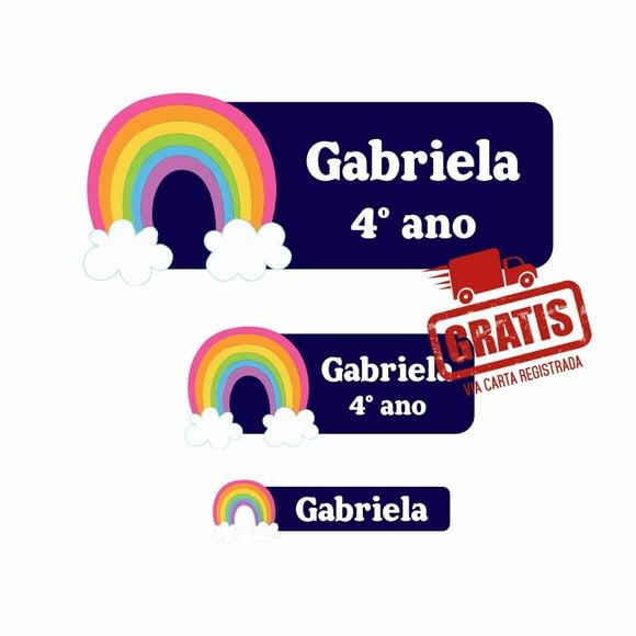 Etiqueta Escolar Menina - 122 Unidades
