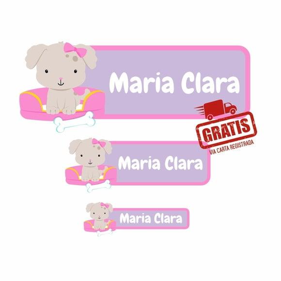 Etiqueta Escolar Menina 122 Unidades