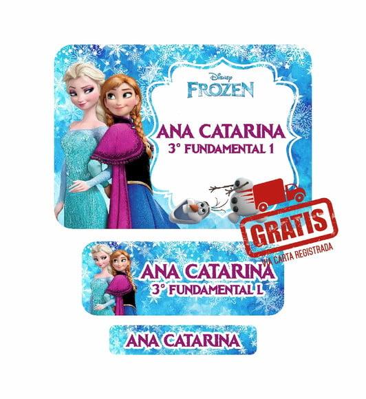 Etiqueta Escolar Menina 250 Unidades - Frete Grátis