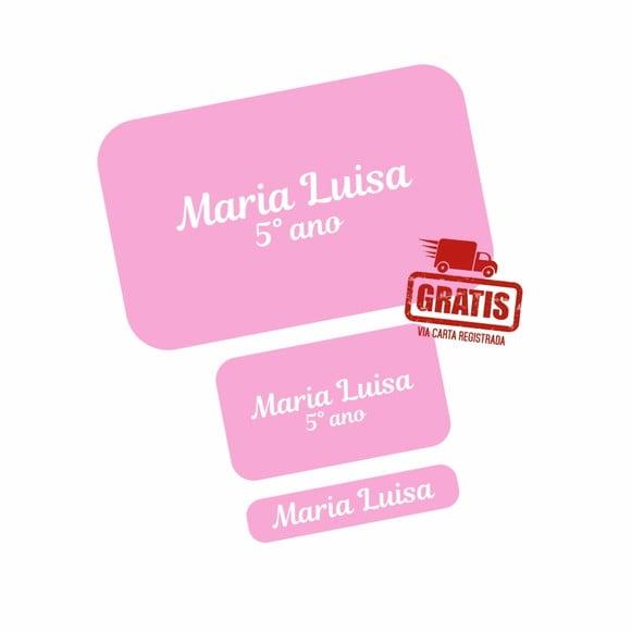 Etiqueta Escolar Menina 250 Unidades - Frete Grátis
