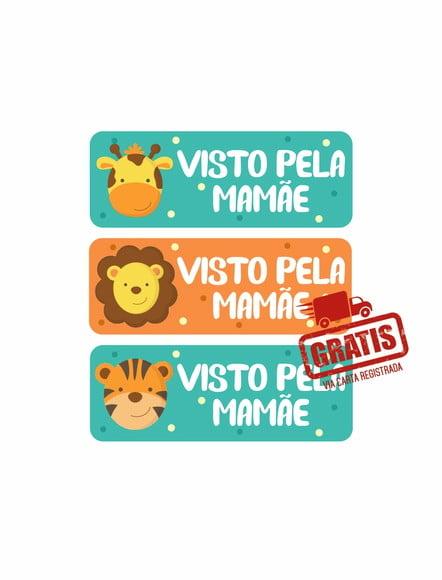 Etiqueta Escolar Menino 224 unidades - FRETE GRÁTIS