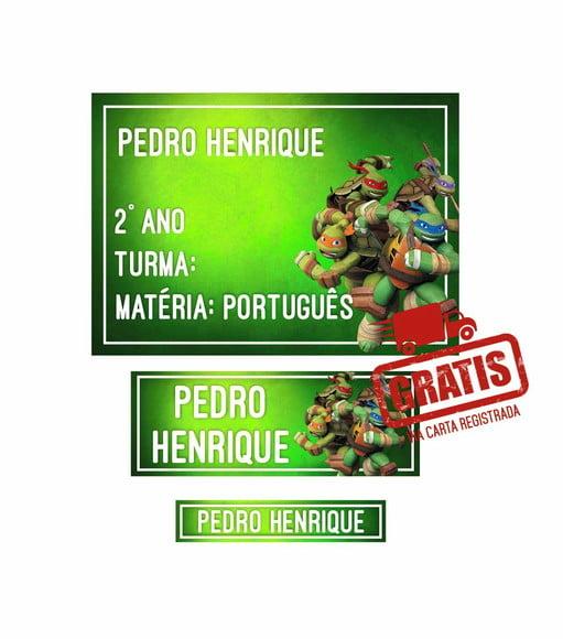 Etiqueta Escolar Menino 250 unidades - Frete Grátis