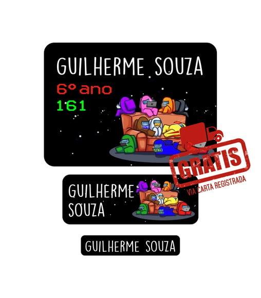 Etiqueta Escolar Menino 250 Unidades - Frete Grátis