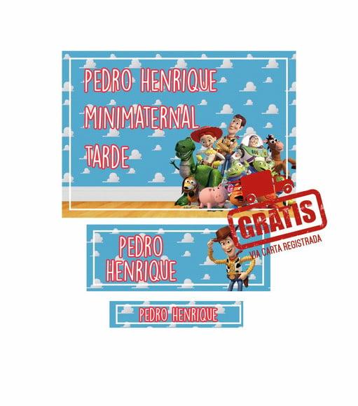 Etiqueta Escolar Menino 250 Unidades - Frete Grátis