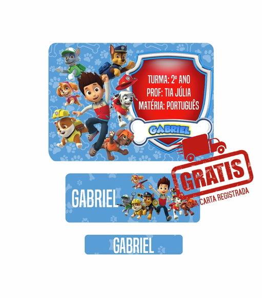 Etiqueta Escolar Menino 250 Unidades - Frete Grátis