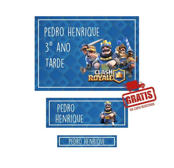Etiqueta Escolar Menino 250 unidades - Frete Grátis CR