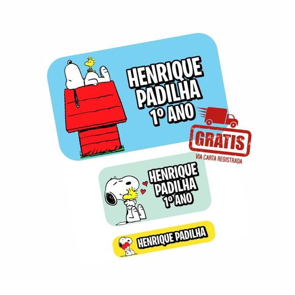 Etiqueta Escolar Menino Frete Grátis