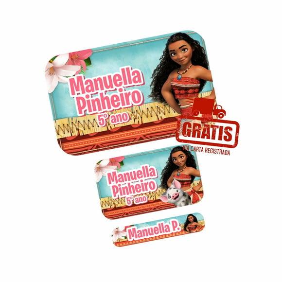 Etiqueta Escolar Moana Frete Grátis