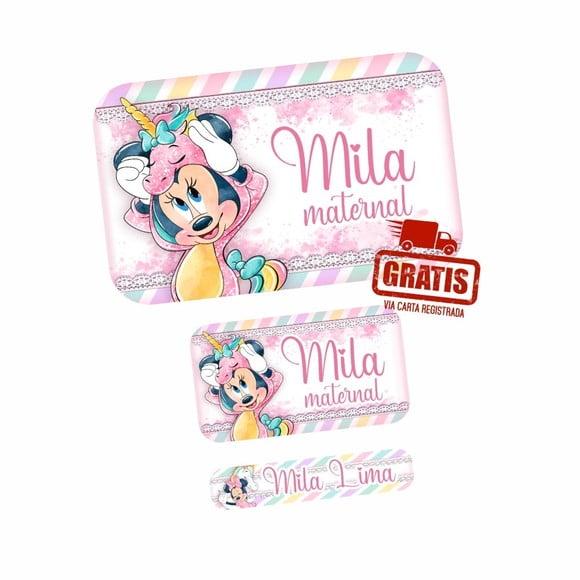 Etiqueta Escolar Minnie Unicórnio Frete Grátis