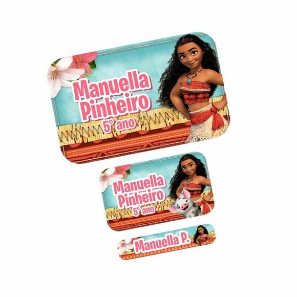 Etiqueta Escolar Moana