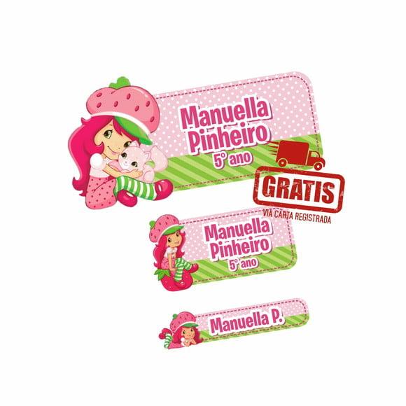 Etiqueta Escolar Moranguinho Frete Grátis