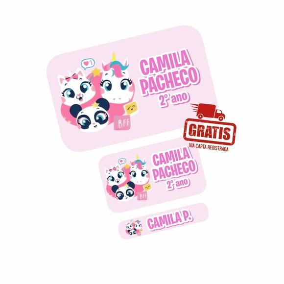 Etiqueta Escolar Multibichos Best Friend Puket