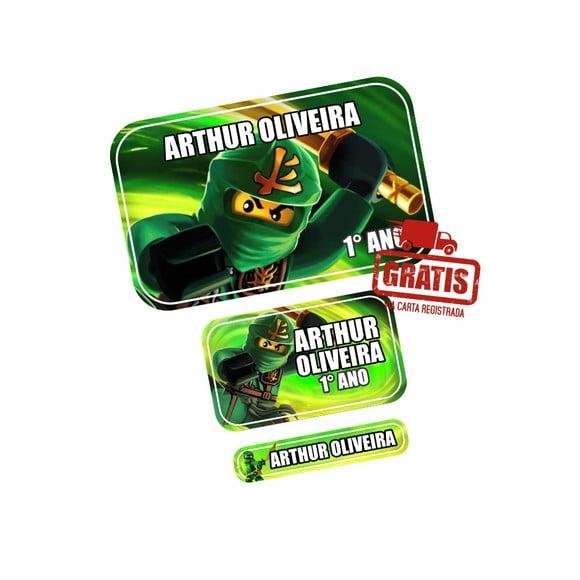 Etiqueta Escolar Ninjago 250 Unidades - Frete Grátis