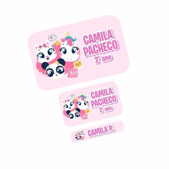 Etiqueta Escolar Multibichos Best Friend Puket