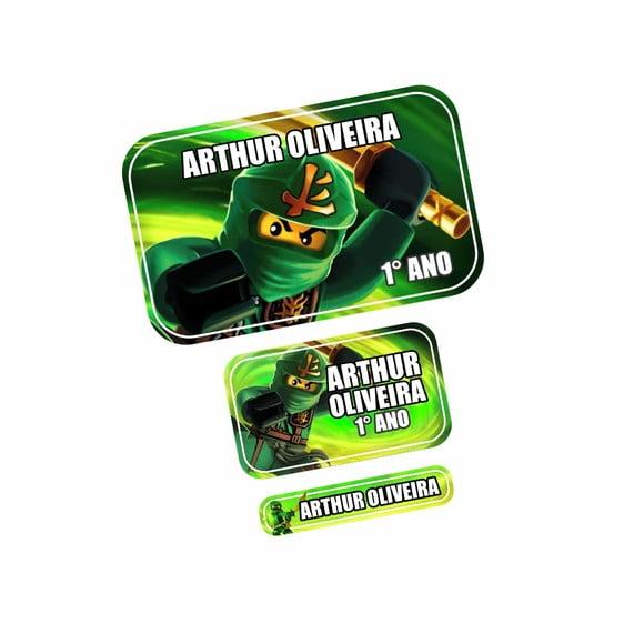 Etiqueta Escolar Ninjago